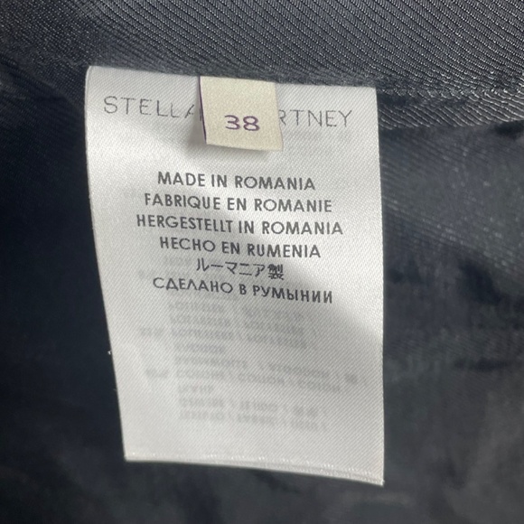 NEW Stella McCartney Corset Shirt Womens Small black gray floral designer top - Picture 4 of 10